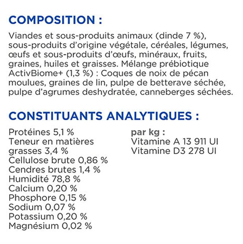 Hill’s Science Plan Perfect Digestion Adult Small&Mini Mousse Chien Adulte Petite Race Dinde - 200g