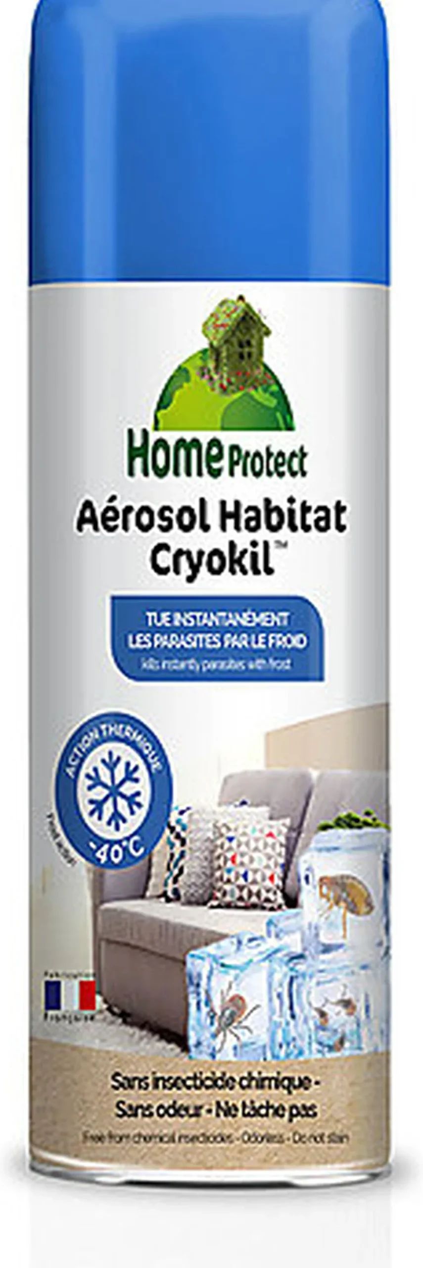 Home Protect - Aérosol Cryokil pour Habitat - 500ml