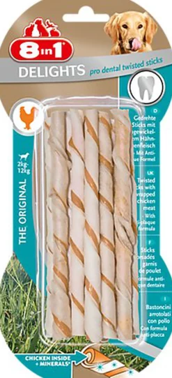 8in1 - Friandises Twisted Delights Sticks Dental