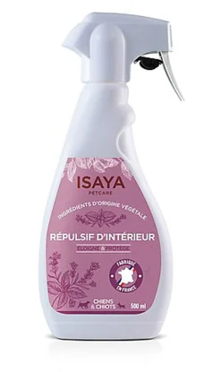 Isaya - Répulsif Intérieur Naturel pour Chien et Chiot - 500ml