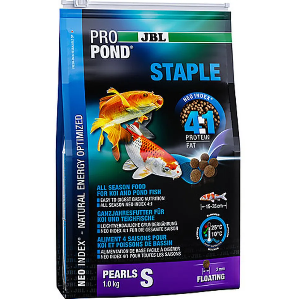 JBL - Aliment Propond Staple 4 Saisons Koï et Poissons de Bassin - 1Kg