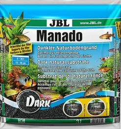 JBL - Substrat de Sol Naturel Manado Noir pour Aquarium