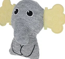 Jerbl - Jouet Eléphant jaune/gris pour chiots - 19