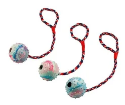 Kerbl - Balle et sa corde pour chien - 30 cm Ø6 cm 3pcs