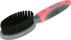 Kerbl - Brosse souple corail/gris pour chats - 20x5,5cm