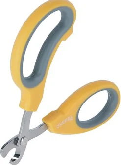 Kerbl - Coupe-griffes pour rongeur inox jaune/gris, 10cm, 3pcs