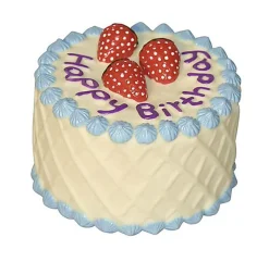 Kerbl - Jouet Gâteau Anniversaire en Vinyle pour Chien - 10cm