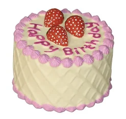 Kerbl - Jouet Gâteau Anniversaire en Vinyle pour Chien - 10cm