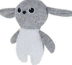 Kerbl - Jouet Lapin blanc/gris pour chiots - 20cm