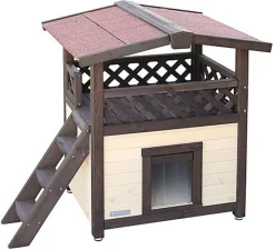 Kerbl - Maison pour Chat 4Seasons Deluxe - 88 x 57 x 77 cm
