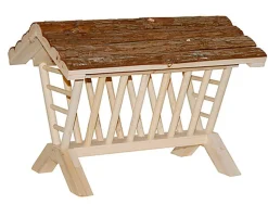 Kerbl - Râtelier à Foin Nature pour Rongeur - 45x32x33 cm