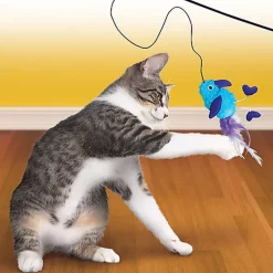 KONG - Jouet Canne à Pêche Teaser Feather pour Chats