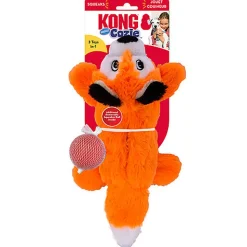 KONG - Jouet Peluche Cozie Pocketz Renard pour Chiens - M