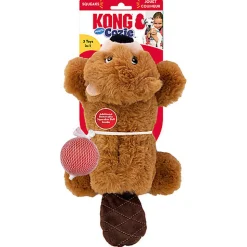 KONG - Jouet Peluche Cozie Pocketz Castor pour Chiens - M