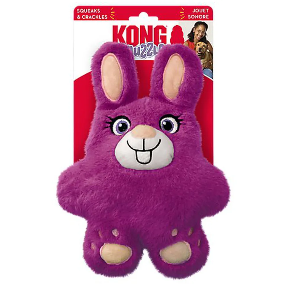 KONG - Jouet Peluche Snuzzles Lapin pour Chiens