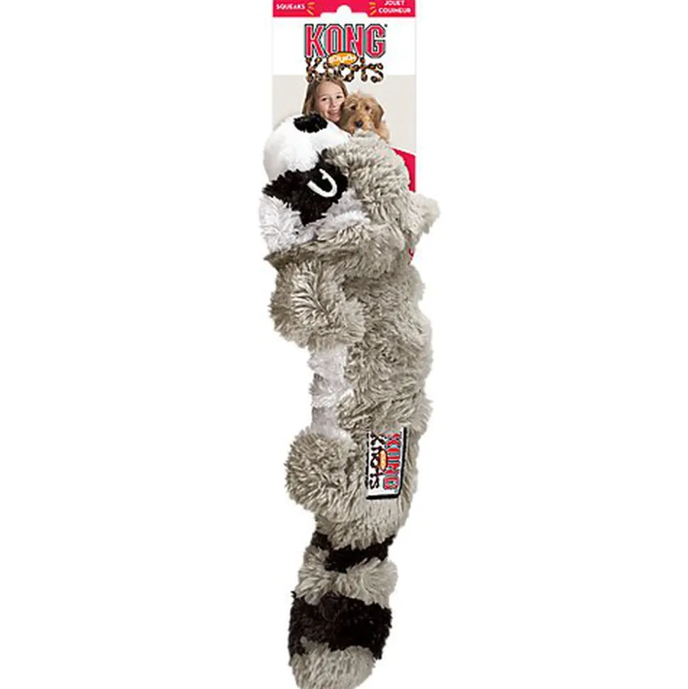 KONG - Jouet Scrunch Knots Raccoon pour Chiens
