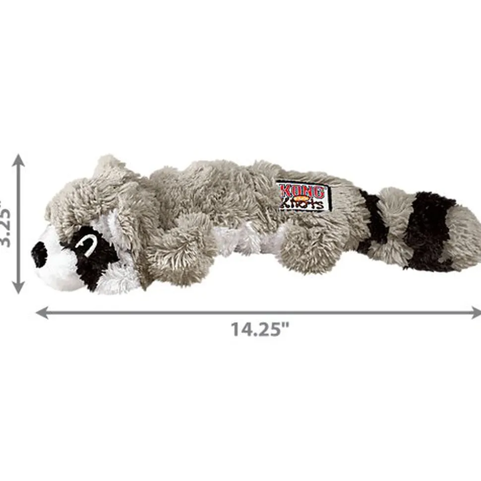 KONG - Jouet Scrunch Knots Raccoon pour Chiens