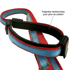 Kurgo - Laisse Min Libre "Quantum" pour Chiens - Framboise