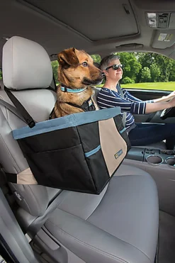 Kurgo - Siège Rehausseur "Rover Booster" pour Chiens - Noir