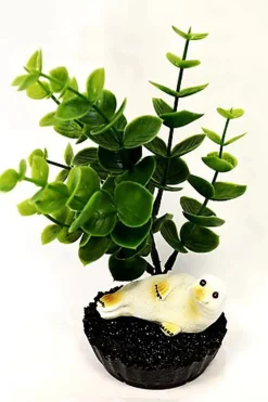 Labeo - Plante de Décoration avec Phoque pour Aquarium