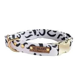 Le Muso - Collier Oslo Blanc et Noir pour Chiens