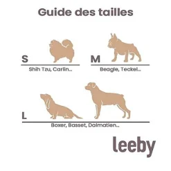 Leeby - Coussin Imperméable Noir pour Chiens