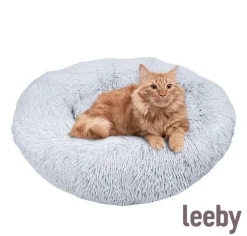 Leeby - Donut Extra Doux pour Chats - Gris