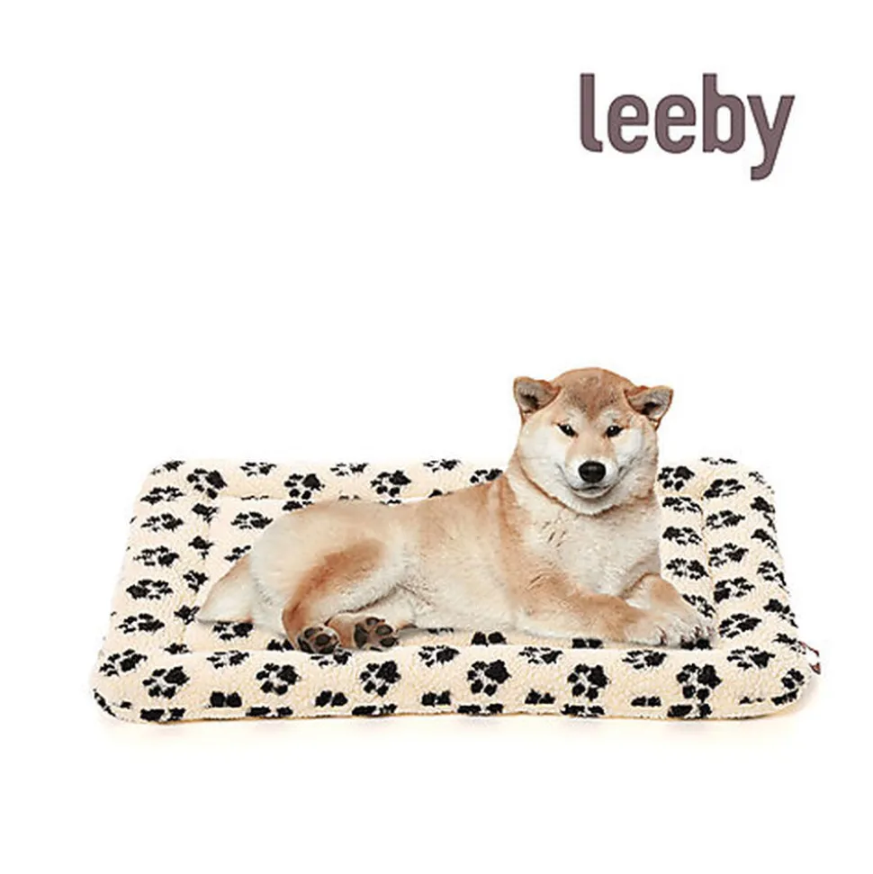 Leeby - Tapis Imprimé Pattes pour Chiens