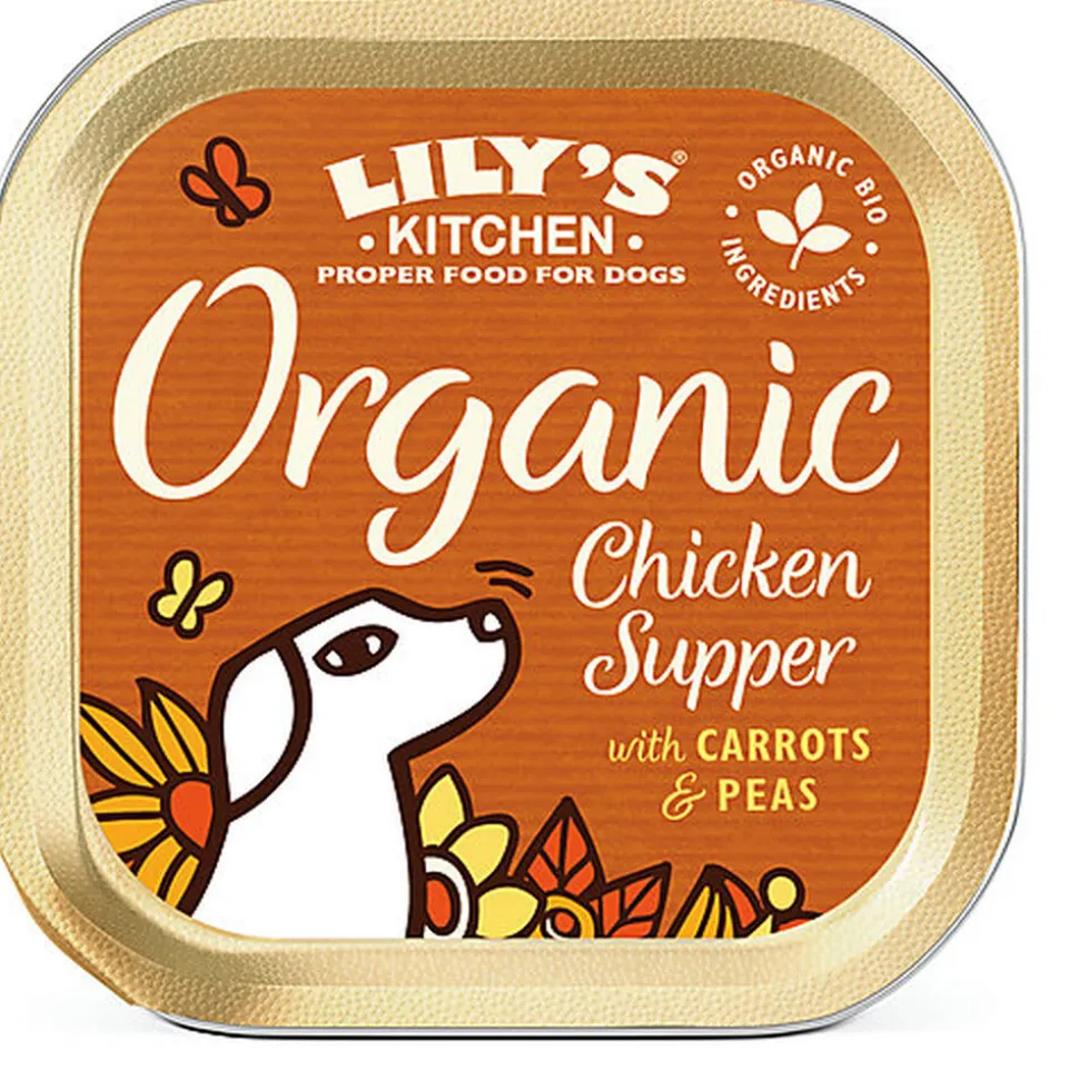 Lily's Kitchen - Barquette Recette Bio au Poulet pour Chiens - 150g