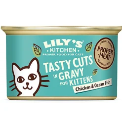Lily's Kitchen - Bouchées en Sauce Poulet et Poisson de Mer pour Chaton - 85 g