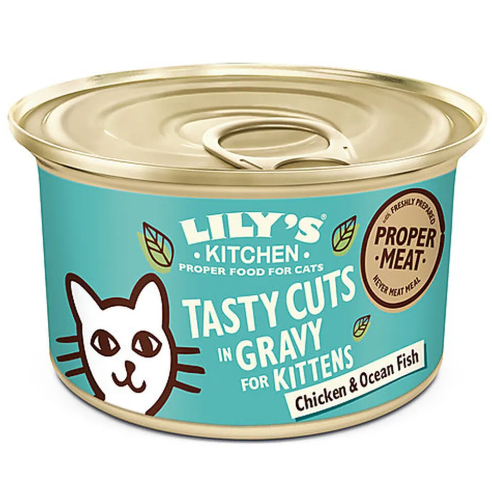 Lily's Kitchen - Bouchées en Sauce Poulet et Poisson de Mer pour Chaton - 85 g