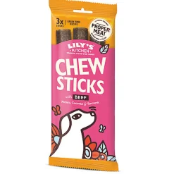 Lily's Kitchen - Bâtonnets à Mâcher au Boeuf pour Chien - 3x120g
