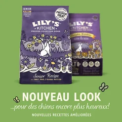 Lily's Kitchen - Croquettes Dinde et Truite Senior Sans Céréales pour Chien - 2,5Kg
