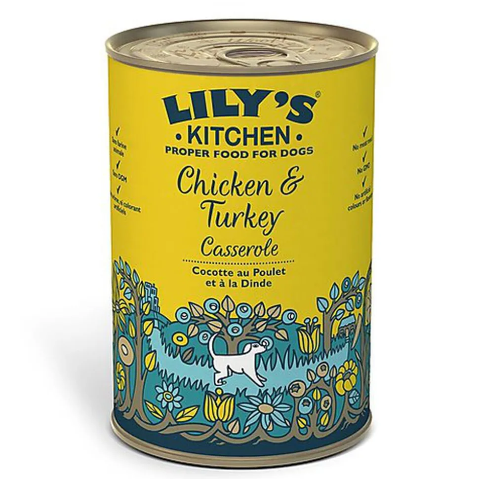 Lily's Kitchen - Recette Cocotte au Poulet et à la Dinde pour Chiens - 400g
