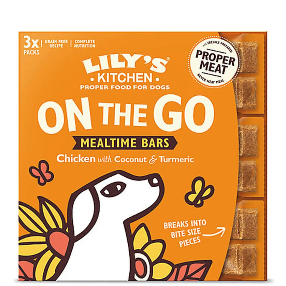 Lily's Kitchen - Repas Barres Complètes au Poulet pour Chien - 3x40g