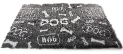 Martin Sellier - Tapis Plat Petbed Dog Gris et Blanc pour Chien