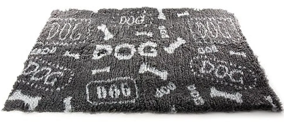 Martin Sellier - Tapis Plat Petbed Dog Gris et Blanc pour Chien