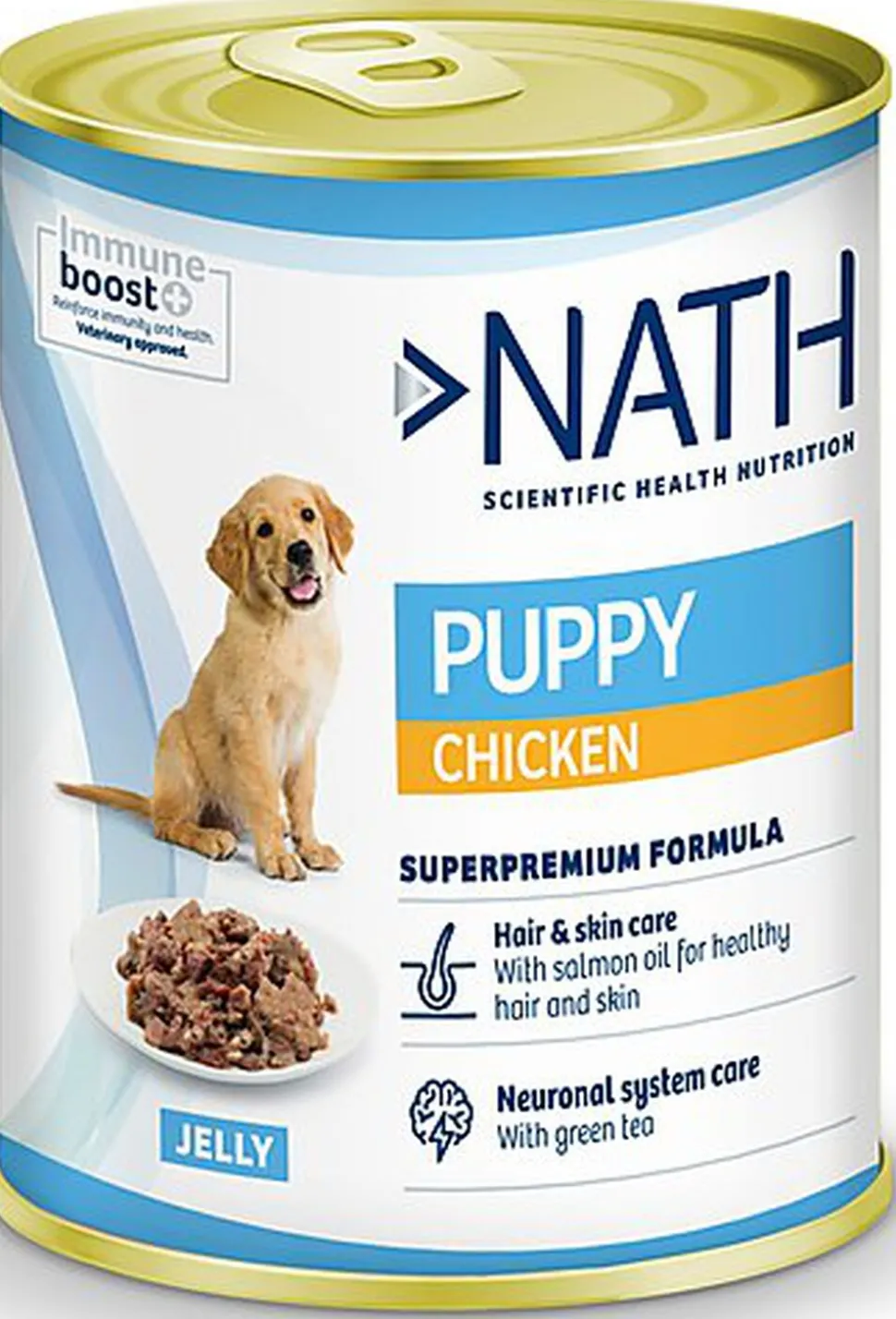 Nath - Pâtée Poulet Saumon Chiots - 400g