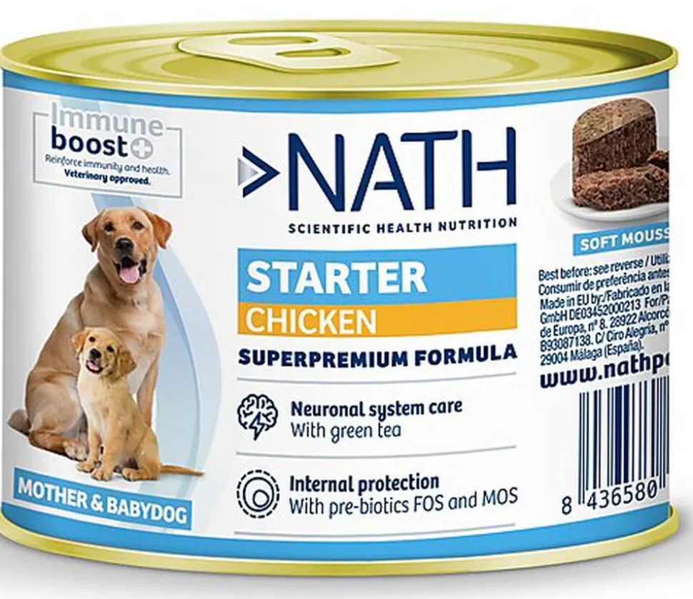 Nath - Pâtée Puppy starter au Poulet pour Chiots - 200g
