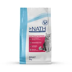 Nath Veterinary Diet - Croquettes Gastro Intestinal Sans Céréales pour Chat - 2Kg