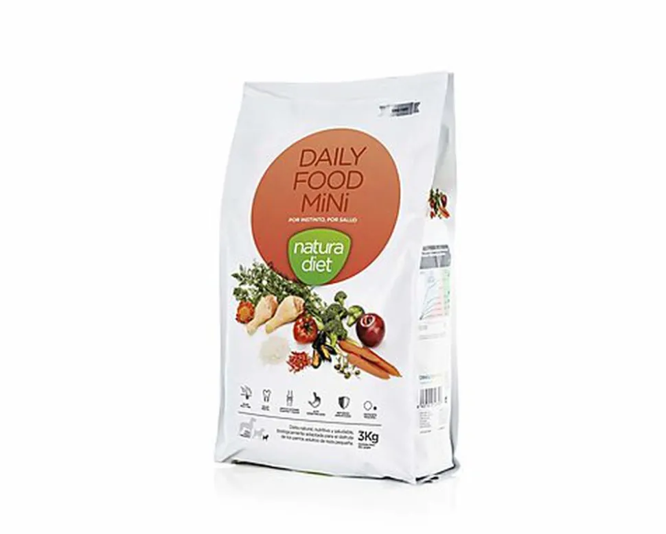 Natura Diet - Croquettes Daily Food Mini Poulet pour Chien - 3Kg