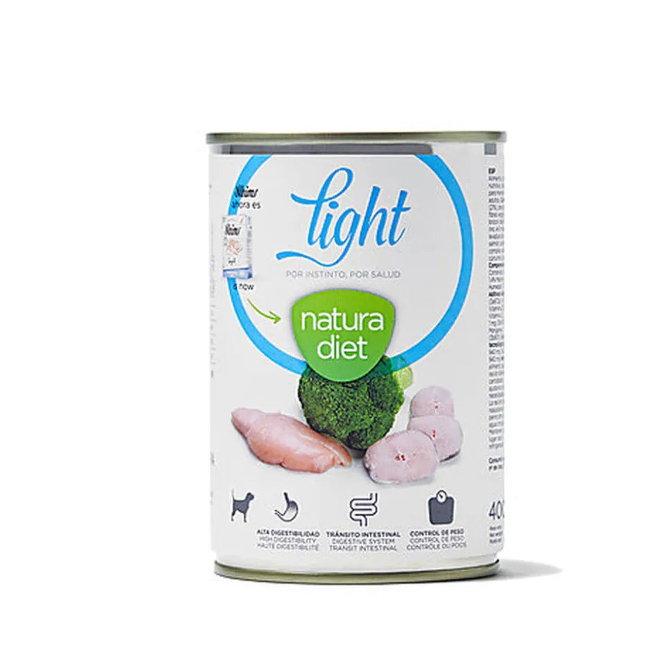 Natura Diet - Pâtée Light Dinde Poisson Blanc pour Chiens - 400g