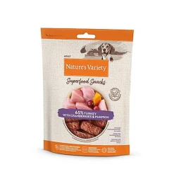 Nature's Variety - Barres à Mâcher Superfood Snacks à la dinde pour Chien - 85g