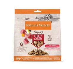 Nature's Variety - Bouchées Toppers Freeze au Bœuf pour Chiens - 120g