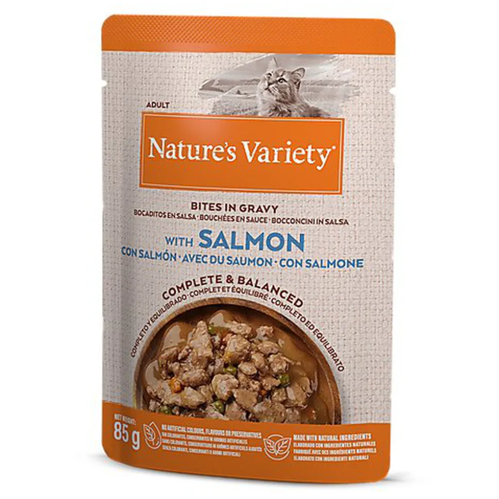 Nature's Variety - Bouchées en Sauce au Saumon pour Chats - 85g