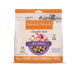 Nature's Variety - Bouchées Complete Freeze Dried Food Dinde pour Chiens - 120g