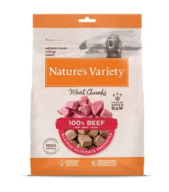 Nature's Variety - Bouchées Cube de Viandes Freeze au Boeuf pour Chiens - 50g