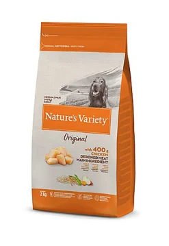 Nature's Variety - Croquettes Original Adulte au Poulet pour Chien - 2Kg