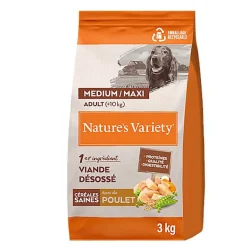 Nature's Variety - Croquettes Healthy Grains Adulte Au Poulet Pour Chiens - 3kg
