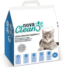 Nova Clean - Litière Hygiène Plus Blanche pour Chats